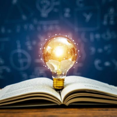 Education  and light bulb  concept